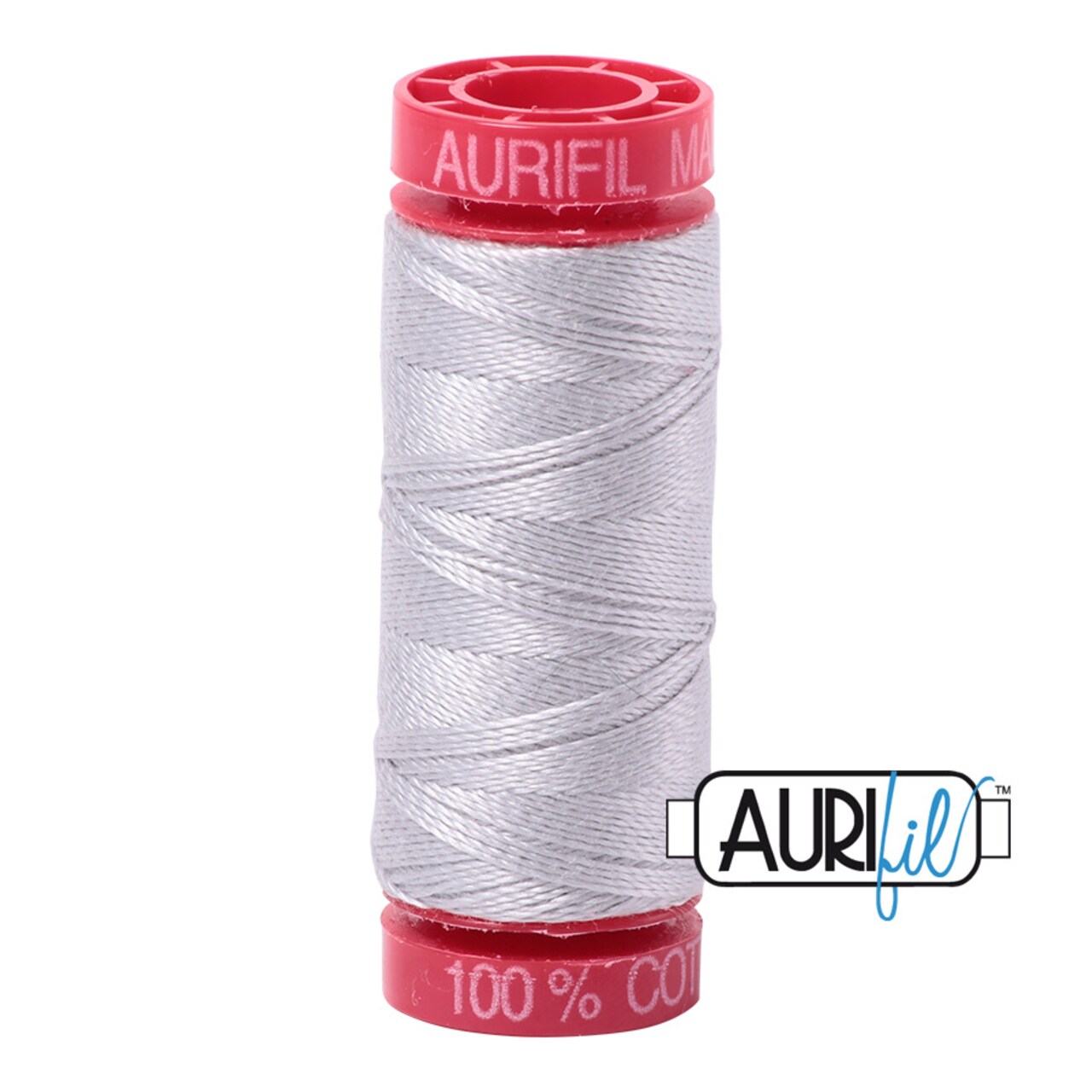 Aluminium (2615) | 12wt Small Spool (50M / 54Y) | Aurifil Thread